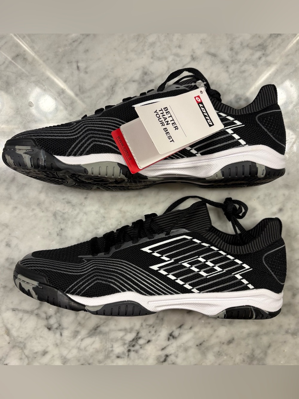 Lotto Men's Black Athletic Sneakers - Lightweight Performance Trainers